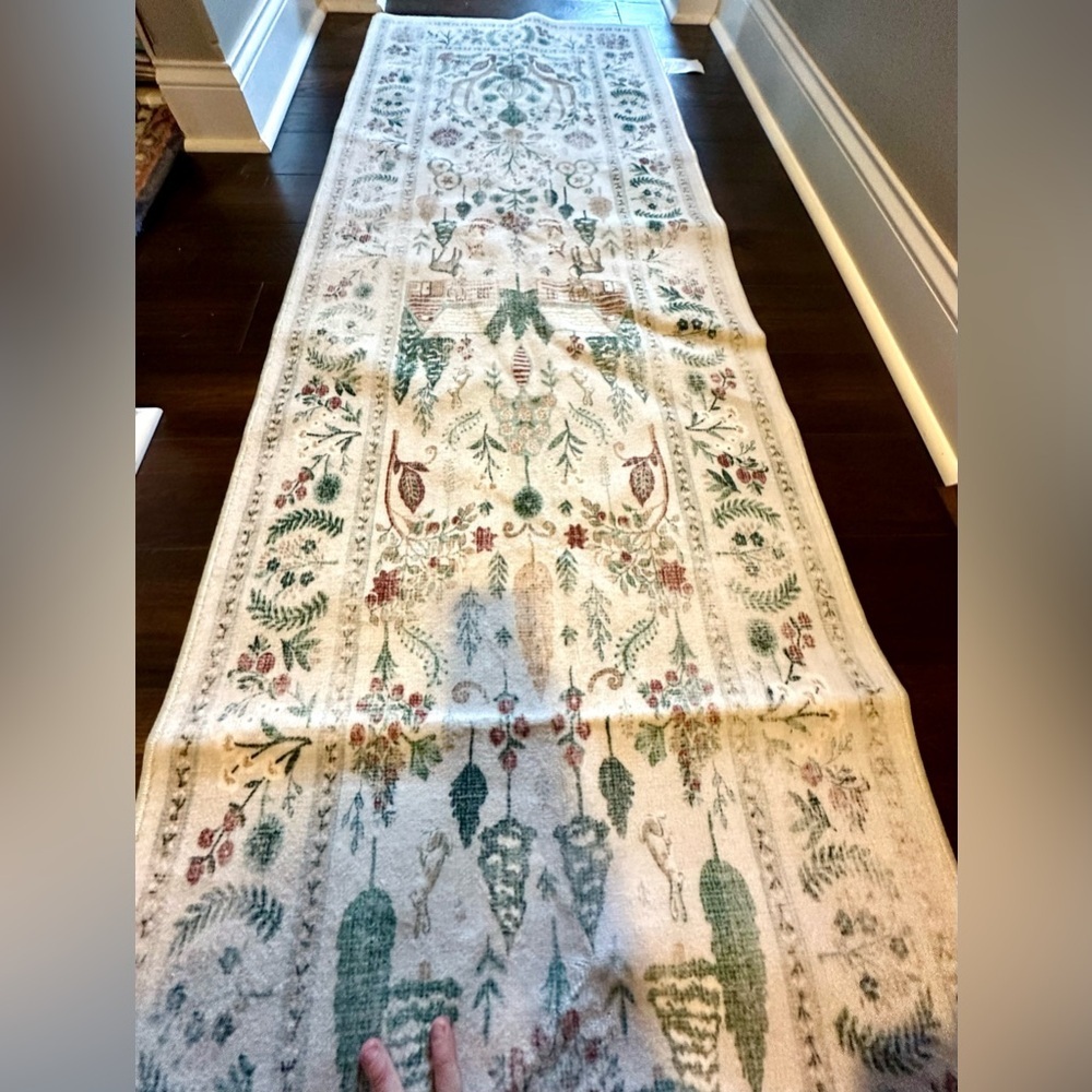 SOLD OUT Ruggable Juniper Runner Rug 2.5x12 Washable Botanical - Picture 8 of 16